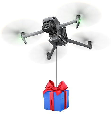 (3 in 1) FLYDrone Mavic 3 Landing Gear con sistema Airdrop, carico utile, consegna/trasporto dispositivo di rilascio per DJI Mavic 3 Classic/Mavic 3 Accessori Luci Gambe di atterraggio