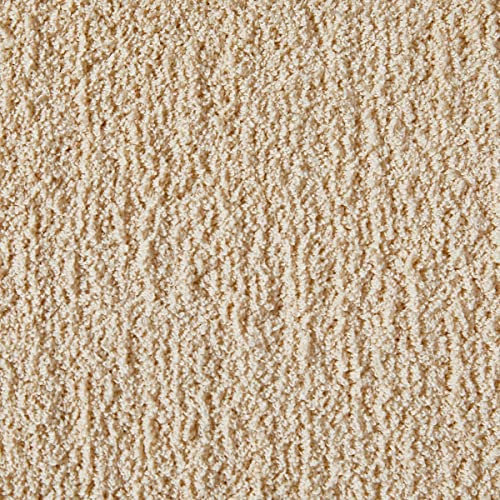 Auslegware Teppichboden weich in Beige ideal für Kinderzimmer und Schlafzimmer in 400 cm Breite Shaggy Auslegware flauschig (4 m x 5 m)