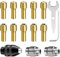 DMNQ 15 Pezzi Mandrino Adatto a Dremel,Accessori Adatto a Dremel,Accessori Adatto a Dremel,Mandrino Trapano,Adattatore a Cambio Rapido Con Set di Utensili per Accessori per Utensili Rotanti