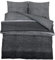 vidaXL Bettwäsche Set, Bettbezug in elegantem Look, Deckenbezug Kissenbezug mit verstecktem Knopfverschluss, Bettdeckenbezug Duvetbezug, Dunkelgrau 260x240cm Baumwolle