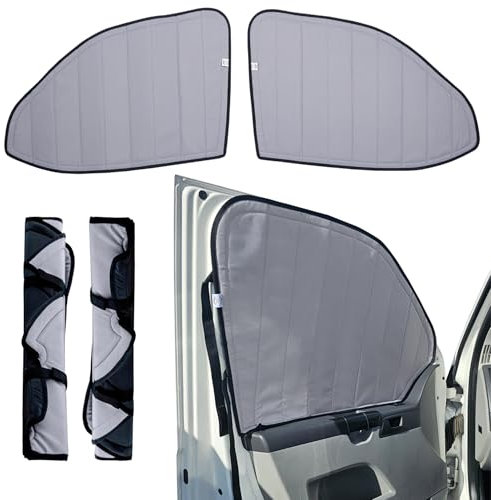 Living in a Bubble Isolierte Verdunkelungsabdeckungen für die vorderen Fenster des Volkswagen Transporter (Driver/Passenger Door T5)