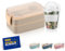 Winkly® Lunchbox, Brotdose kinder mit fächern (400+500) ml & 600ml Müslibecher - Bento Box To Go, 2-Fächer Bento & Besteck, Jausenbox für Mikrowelle & Spülmaschine, Brotdose schule, Picknick (Grau)