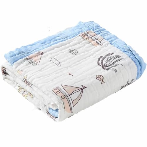 Generisch Musselin Babydecke Sommer Kinder dünne atmungsaktive Sommerdecke Baumwolle 115x150cm