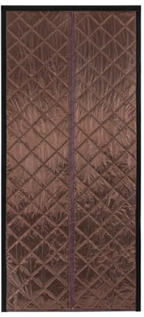 Magnetic Thermal Insulated Door Cover Curtain, 38x82 Ultra-Durable Doorway Curtain Temporary Door Insulation to Keep Warm in Winter and Cool in Summer Soundproof Windproof Door Blanket (Coffee)