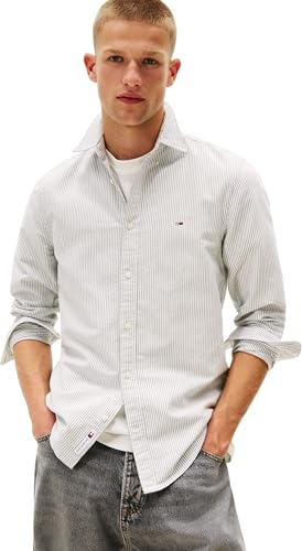 Tommy Jeans Men’s Slim Fit Stripe Oxford Shirt