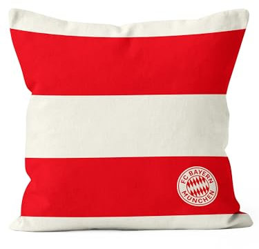 FC Bayern München I Kissen I Sofakissen I Rot/Weiß I 40x40 cm
