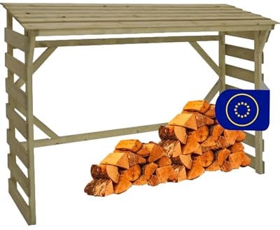 FournierWerk - Cache Poubelle Exterieur Bois Made in Europe (FSC), Abri Buches, Rangement Bois