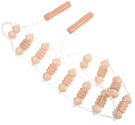 HOMOCONO Rückendehnungsmassagegerät massagerolle faszien massage nacken massage geräte neck massagers Handmassagegerät Rückenmassagegerät Muskelmassagegerät Massagestab für den Körper Holz
