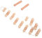 HOMOCONO Rückendehnungsmassagegerät massagerolle faszien massage nacken massage geräte neck massagers Handmassagegerät Rückenmassagegerät Muskelmassagegerät Massagestab für den Körper Holz