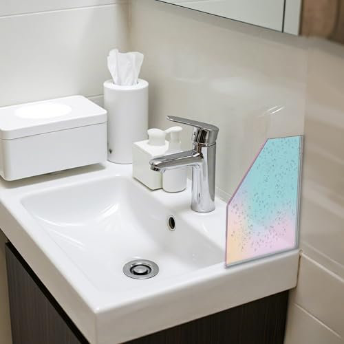 HOMUS Shower Splash Guards for Bathrooms, 2 Pack, 8.3 x 7.1, Water Barrier, Easy Install