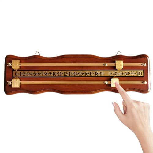 Shuffleboard Anzeigetafel - Shuffleboard Scorekeeper, Wiederverwendbarer Billard Scorekeeper | Shuffleboard Scoreboard mit klaren Zahlen, Wandmontage Snooker Game Scoreboard für 2 Personen Fußball
