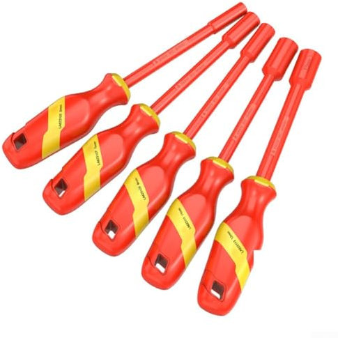 VDE-Hochspannungs-Sechskant-Steckschlüssel-Set, 1000 Volt, isolierte Hardware-Werkzeuge, Elektriker-spezifische Autoreparatur, Schnelldemontageschlüssel (7 mm)