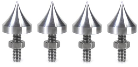 Sxmrmnx 4Pcs Speaker Spikes M6 HiFi Isolation Spikes Stand Foot Speaker Resonance Feet Spikes for Amplifier CD DVD Player
