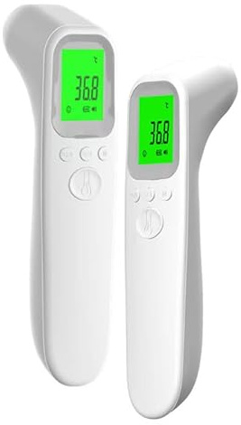 Termómetro Infrarrojo Sin Contacto para Bebé/Adulto - Medición Frontal Instantánea con Alerta de Fiebre & Pantalla LCD - Conversión Digital ℃/℉ para Casa/Hospital