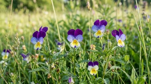 100x Viola tricolor Samen - Wildes Stiefmütterchen - Heimisch & Insektenfreundlich