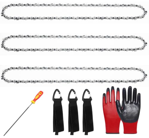 Hoypeyfiy 3 catene per motosega da 45,7 cm, passo 0,325, spessore 1,3 mm, 72 maglie, ricambio per Husqvarna 141, 339XP, 340, 345, 346XP, 350, 353, 435 II, 435e II