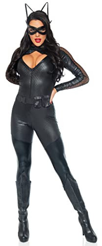 LEG AVENUE Damen Wicked Kitty Kost me, Schwarz, Medium (EUR 38)