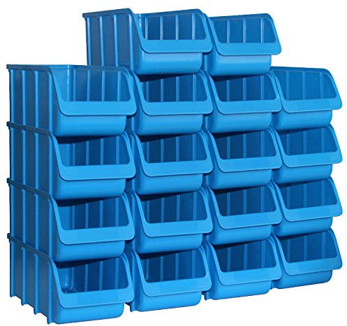 18x Sichtbox PP Größe 3/L blau PRO NEU 18er Set Sichtboxen Werkstatt-Lagerboxen