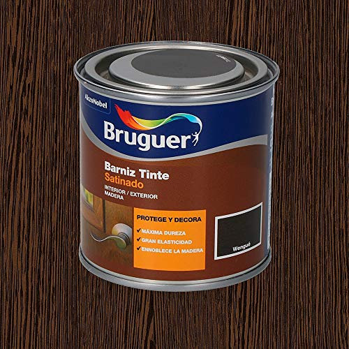 Bruguer Barniz Tinte Sat.Bruguer Wengue 750 Ml, Negro