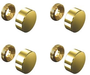 ALTUMIS - Set de 4 cache vis doré 13 mm - Or