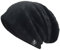 VECRY Herren Slouchy Stricken Übergroße Beanie Skull Caps Künstlerische Hüte (Kabel-Schwarz)