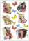 Ideen mit Herz Stickerbogen 3-D Relief-Sticker | Hochwertig geprägt mit 3-D-Effekt | Din A4 Bogen mit verschiedenen Motiven (Musik-Instrumente)
