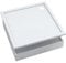 AQUABAD Duschwanne/Duschtasse | Set Basic Smooth White 80x80cm Quadrat | inkl. Styroporträger | (Gesamthöhe inkl. Träger 16 cm) zum Befliesen