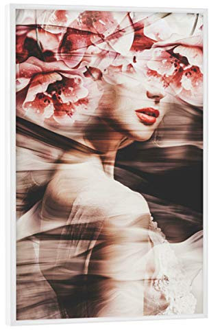artboxONE Poster mit weißem Rahmen 60x40 cm Natur Flowery Look - Bild digital Collage digital
