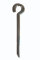 10 Stück Schraubhaken gebogen, Deckenhaken, Gerüstschraube, verz. 7,8 mm x 140 mm