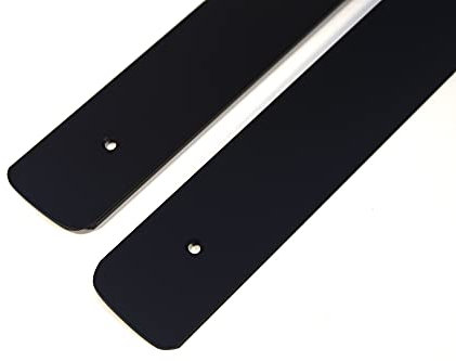 Endleiste Winkelleiste Seiteleiste Arbeitsplatte Küche Schwarz 38mm Aluminium (Links+Rechts 38mm MIT SCHRAUBENLÖCHER)