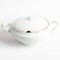 FranquiHOgar Soupière en porcelaine blanche | Tranchant d'or décoration | Modèle Sena