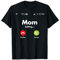 Mutter ruft auf dem Mobiltelefon T-Shirt