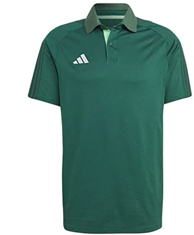 adidas Herren Tiro 23 Competition Poloshirt (Short Sleeve), Drkgrn/Beamgr, XL