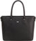David Jones - Handtasche für Damen – Einkaufstasche, PU-Leder, Schulterriemen, mehrere Fächer, Tasche, Tote, Stadt, Arbeit, elegant, klassisch, schick, Damen, Schwarz , Einheitsgröße