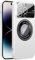 Rdyi6ba8 Magnetica Cover per iPhone 14 Pro Max 6,7 Pollici Supporta la Ricarica Wireless, Rigida PC Custodia con Protezione Fotocamera Frosted Ultra Slim Case per iPhone 14 Pro Max - Bianco