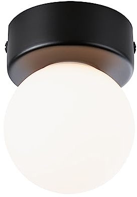 Paulmann 71068 Deckenleuchte Selection Bathroom Gove IP44 G9 230V max. 20W dimmbar Schwarz matt, Satin Badleuchte - ohne Leuchtmittel