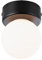 Paulmann 71068 Deckenleuchte Selection Bathroom Gove IP44 G9 230V max. 20W dimmbar Schwarz matt, Satin Badleuchte - ohne Leuchtmittel