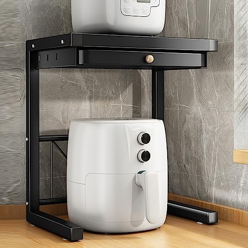 Estante for horno de microondas Estante for soporte de horno eléctrico Estante for soporte de horno eléctrico duradero Decoración de cocina moderna adecuada for horno eléctrico, horno de microondas