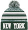 Beanie Hat Fußball Strickmützen Winter Cuffed Stilvolle Beanie Cap Sport Fans Mode Toque Cap, Ny Grün, Einheitsgr��e