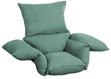 Chums Deeply Padded Comfort Cushion Soft Faux Suede Cover Sink into All-Round Cosy Comfort Pressure-Relieving Design for Unmatched Relaxation & Support Sage One Size