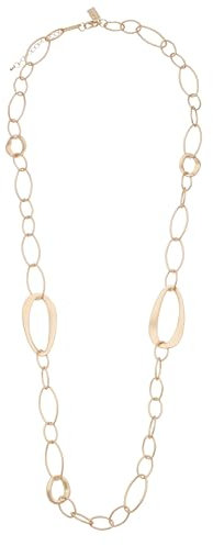 Leslii Damen-Kette Timeless lange Glieder-Kette Statement-Kette Matt (Gold)