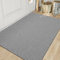 DEXI Fußmatte Innen 92 x 142cm, rutschfest Schmutzfangmatte, waschbar Fussmatte, Dünne Eingangstürmatte, Strapazierfähige Türmatte für Innenbereich, Hellgrau