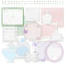 2 Packs Vintage Scrapbook Cutout Paper Window Frame Decorative Paper Butterfly Bottle Film Pattern for Card Making DIY Photo Album Notebook Scrapbooking Handmade Arts and Crafts (Shine)