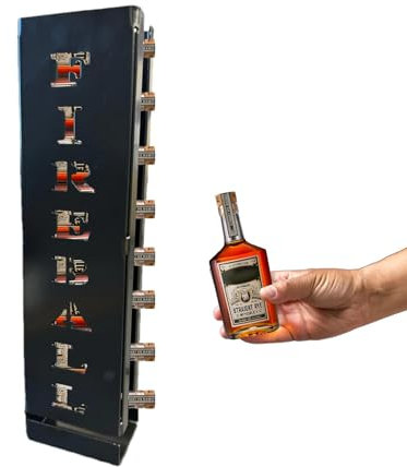 Support à whisky, distributeur de whisky, support de rangement pour bouteilles de spiritueux à fixation murale, support d'organisation pour la maison, le salon, le garde-manger, le bar