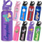 YouBaiVS Bottiglie d'acqua personalizzate per bambini Bottiglia di acqua personalizzata con nome Bottiglie di acqua personalizzate della tazza di viaggio del bicchiere a doppia parete