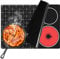Induction Hob Protector Mat, Hob Cover 62x53cm, Electric Hob Covers to Protect from Scratches, Electric Glass Hob Cover for Expanding Work Storage Space, Anti-slip Rollable Induction Stove Pad(CM)