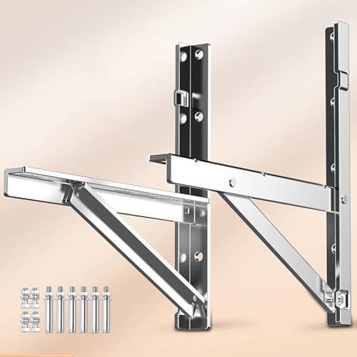 ZHDLdpUS Kondensatorhalterungen für den Außenbereich, für universelle Mini-Split-Klimaanlagen-Wärmepumpen, robuster 304 Edelstahl, AC-Montage, Klimaanlagenhalterungen, max. 450 kg Kapazität