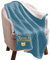 Caixiabeauty Personalisierte Babydecke mit Vornamen, Kindergarten-Schlafzimmerdecke, Babydecke, Babydecke mit Namen for Jungen und Mädchen, personalisiertes Geschenk zur Geburt(Dark Blue)