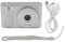 WOOXGEHM Appareil Photo Numérique, Petit Appareil Photo Compact 4K 48MP HD avec Écran TFT 2, 4 Pouces, Zoom Numérique 16X Autofocus Micro Appareil Photo Reflex Portable (Argent)