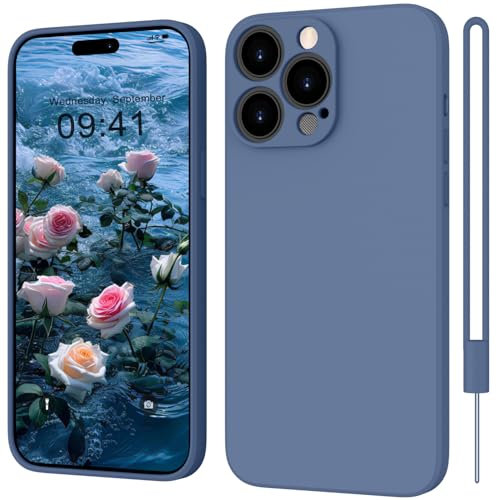 ORDA for iPhone 13 Pro Max Case Silicone Ultra Slim Soft Gel Rubber Cover for iPhone 13 Pro Max Phone Case Thin Anti-Scratch Microfiber Lining Compatible for 6.7 inch Royal Blue